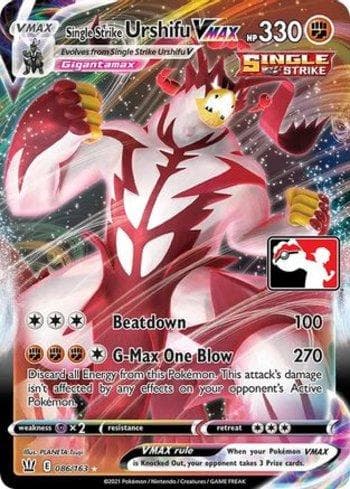 Single Strike Urshifu-VMAX 086/170 — Play! Pokémon Prize Pack Series One