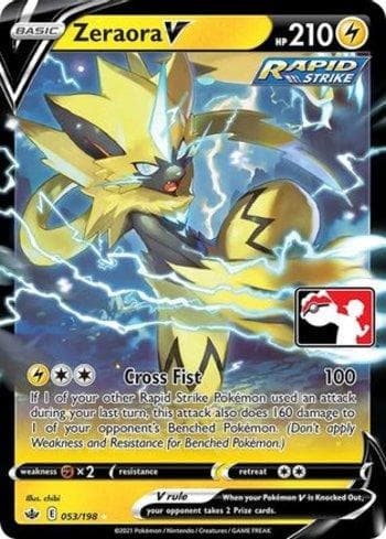 Carta Zeraora-V 053/170 do set Play! Pokémon Prize Pack Series One — Pokémon TCG | Bynx