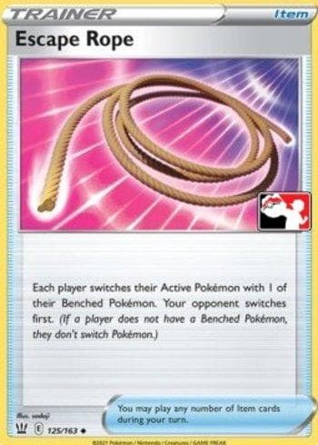 Carta Escape Rope 125/154 do set Play! Pokémon Prize Pack Series Two — Pokémon TCG | Bynx