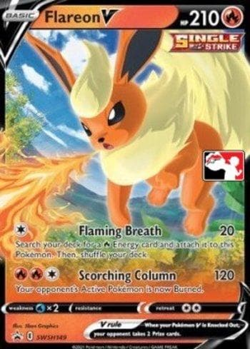 Carta Flareon-V #SWSH149 do set Play! Pokémon Prize Pack Series Two — Pokémon TCG | Bynx