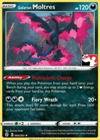Galarian Moltres 093/154 — Play! Pokémon Prize Pack Series Two