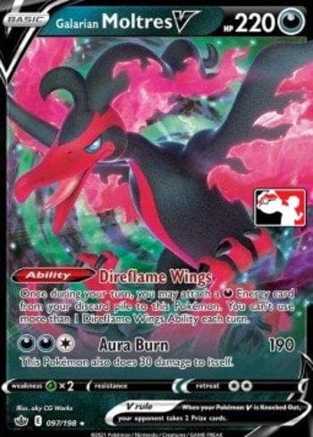 Galarian Moltres-V 097/154 — Play! Pokémon Prize Pack Series Two