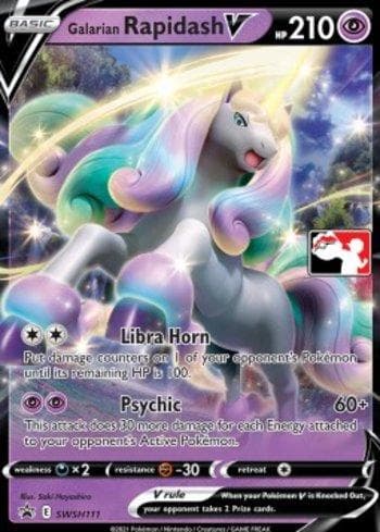 Carta Galarian Rapidash-V #SWSH111 do set Play! Pokémon Prize Pack Series Two — Pokémon TCG | Bynx