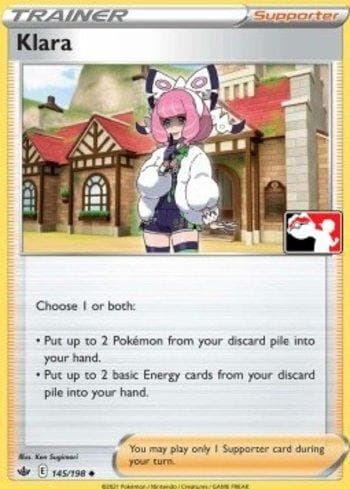 Carta Klara 145/154 do set Play! Pokémon Prize Pack Series Two — Pokémon TCG | Bynx