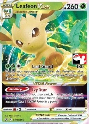 Carta Leafeon-VSTAR #SWSH195 do set Play! Pokémon Prize Pack Series Two — Pokémon TCG | Bynx