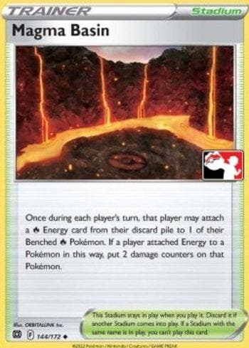 Carta Magma Basin 144b/154 do set Play! Pokémon Prize Pack Series Two — Pokémon TCG | Bynx