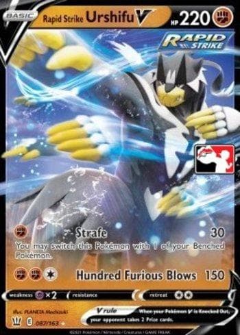 Rapid Strike Urshifu-V 087/154 — Play! Pokémon Prize Pack Series Two
