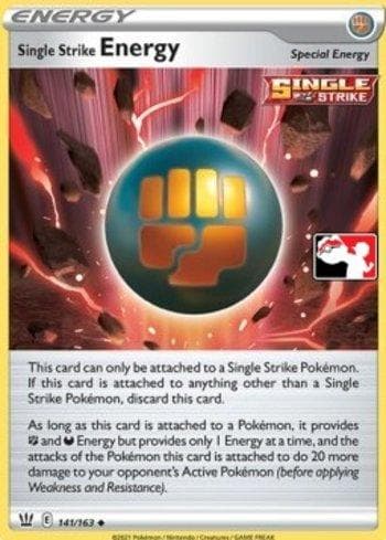 Carta Single Strike Energy 141a/154 do set Play! Pokémon Prize Pack Series Two — Pokémon TCG | Bynx