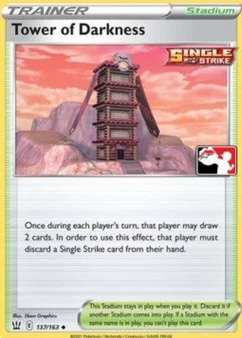 Carta Tower of Darkness 137a/154 do set Play! Pokémon Prize Pack Series Two — Pokémon TCG | Bynx