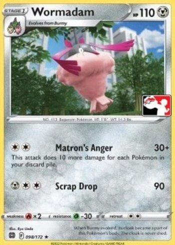 Carta Wormadam 098/154 do set Play! Pokémon Prize Pack Series Two — Pokémon TCG | Bynx