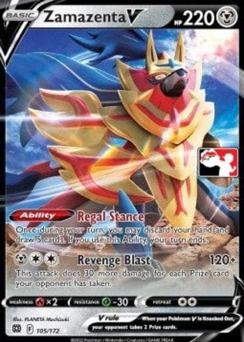 Zamazenta-V 105/154 — Play! Pokémon Prize Pack Series Two