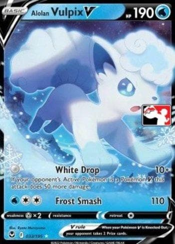 Alolan Vulpix-V 033/163 — Play! Pokémon Prize Pack Series Three
