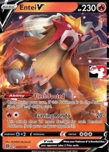 Entei-V 022/163 — Play! Pokémon Prize Pack Series Three