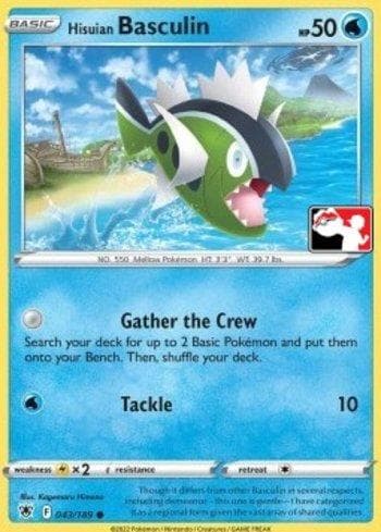 Hisuian Basculin 043a — Play! Pokémon Prize Pack Series Three