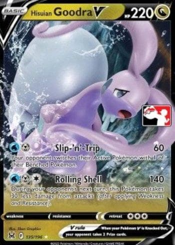 Carta Hisuian Goodra-V 135a/163 do set Play! Pokémon Prize Pack Series Three — Pokémon TCG | Bynx
