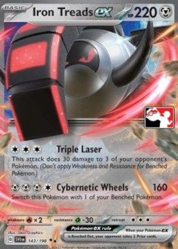 Iron Treads ex 143d — Play! Pokémon Prize Pack Series Three