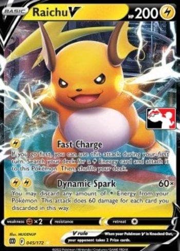 Carta Raichu-V 045/163 do set Play! Pokémon Prize Pack Series Three — Pokémon TCG | Bynx