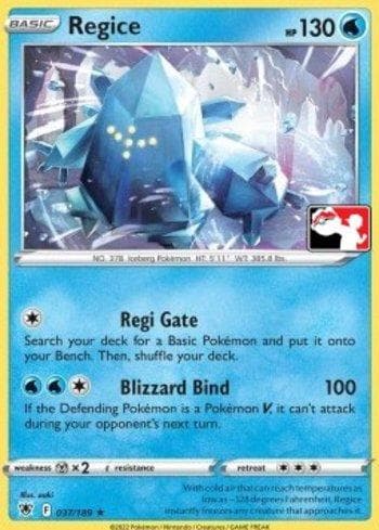 Regice 037/163 — Play! Pokémon Prize Pack Series Three