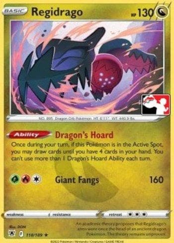 Regidrago 118a — Play! Pokémon Prize Pack Series Three