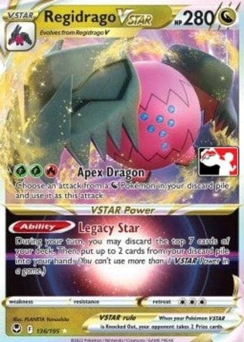 Carta Regidrago-VSTAR 136c/163 do set Play! Pokémon Prize Pack Series Three — Pokémon TCG | Bynx