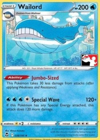 Wailord 038/163 — Play! Pokémon Prize Pack Series Three