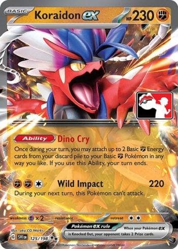 Koraidon ex 125b — Play! Pokémon Prize Pack Series Four