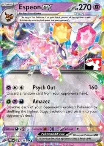 Carta Espeon ex 034/96 do set Coleção BR — PPPS7 — Pokémon TCG | Bynx