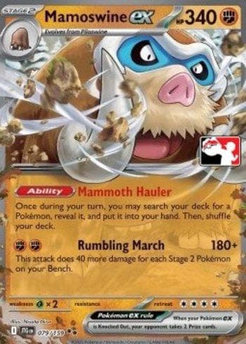 Carta Mamoswine ex 079/96 do set Coleção BR — PPPS7 — Pokémon TCG | Bynx
