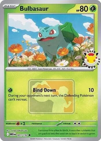 Carta Bulbasaur (Pokemon Day 2026) do set Promos — Pokémon TCG | Bynx
