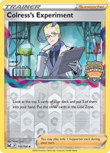 Carta Colress's Experiment (Regional Championships) do set Promos — Pokémon TCG | Bynx