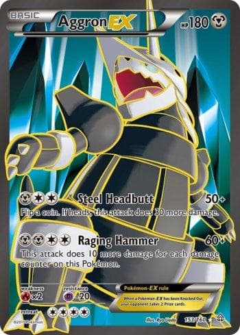 Carta Aggron-EX 153/160 do set Conflito Primitivo — Pokémon TCG | Bynx