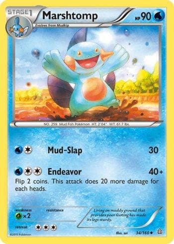 Carta Marshtomp 34/160 do set Conflito Primitivo — Pokémon TCG | Bynx
