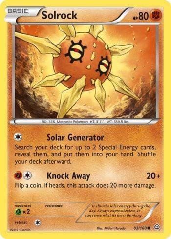 Carta Solrock 83/160 do set Conflito Primitivo — Pokémon TCG | Bynx