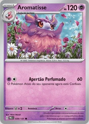 Carta Aromatisse 039/131 do set Evoluções Prismáticas — Pokémon TCG | Bynx