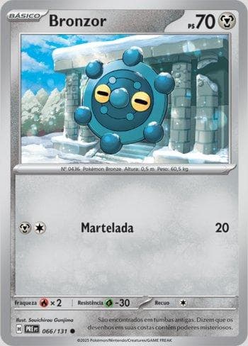 Carta Bronzor 066/131 do set Evoluções Prismáticas — Pokémon TCG | Bynx