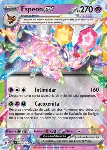 Espeon ex 034 — Evoluções Prismáticas