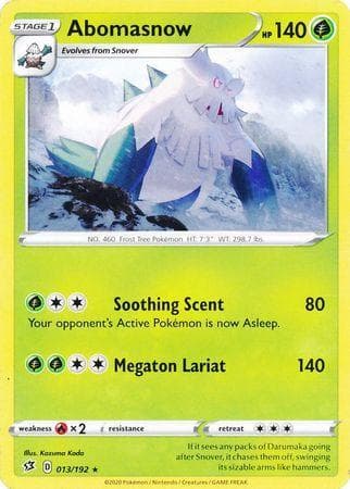 Carta Abomasnow 13/192 do set Rixa Rebelde — Pokémon TCG | Bynx