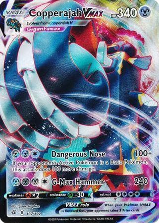 Carta Copperajah-VMAX 137/192 do set Rixa Rebelde — Pokémon TCG | Bynx