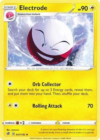 Carta Electrode 57/192 do set Rixa Rebelde — Pokémon TCG | Bynx