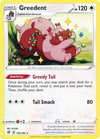 Carta Greedent 152/192 do set Rixa Rebelde — Pokémon TCG | Bynx
