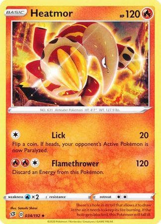 Carta Heatmor 34/192 do set Rixa Rebelde — Pokémon TCG | Bynx