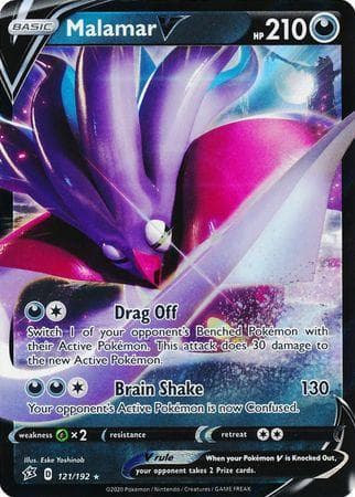 Carta Malamar-V 121/192 do set Rixa Rebelde — Pokémon TCG | Bynx