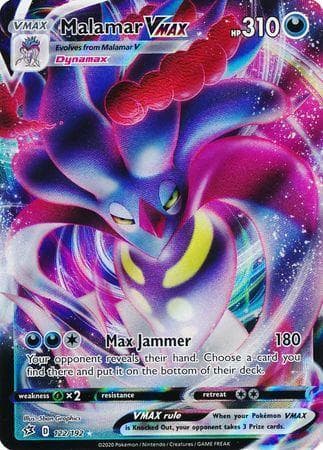 Carta Malamar-VMAX 122/192 do set Rixa Rebelde — Pokémon TCG | Bynx