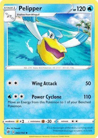 Carta Pelipper 42/192 do set Rixa Rebelde — Pokémon TCG | Bynx