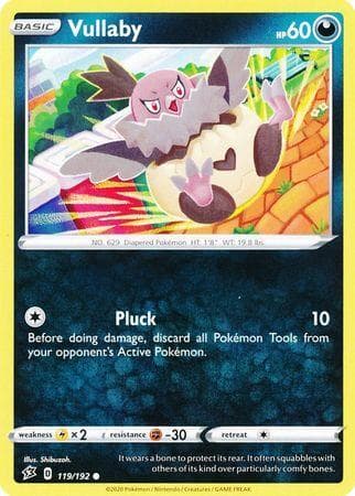 Carta Vullaby 119/192 do set Rixa Rebelde — Pokémon TCG | Bynx