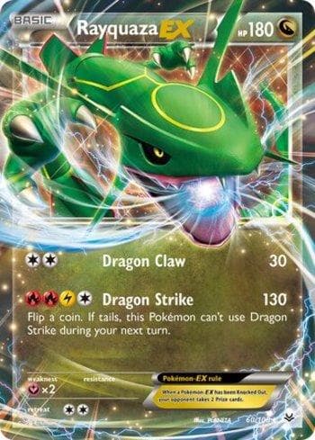 Carta Rayquaza-EX 60/108 do set Céus Estrondosos — Pokémon TCG | Bynx