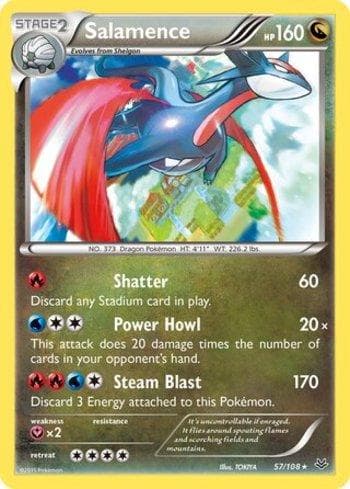 Carta Salamence 57/108 do set Céus Estrondosos — Pokémon TCG | Bynx