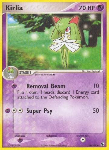 Carta Kirlia 34/109 do set Rubi & Safira — Pokémon TCG | Bynx