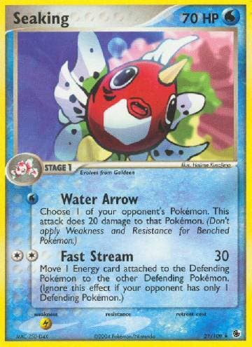 Carta Seaking 21/109 do set Rubi & Safira — Pokémon TCG | Bynx