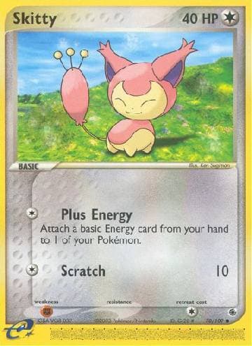 Carta Skitty 70/109 do set Rubi & Safira — Pokémon TCG | Bynx